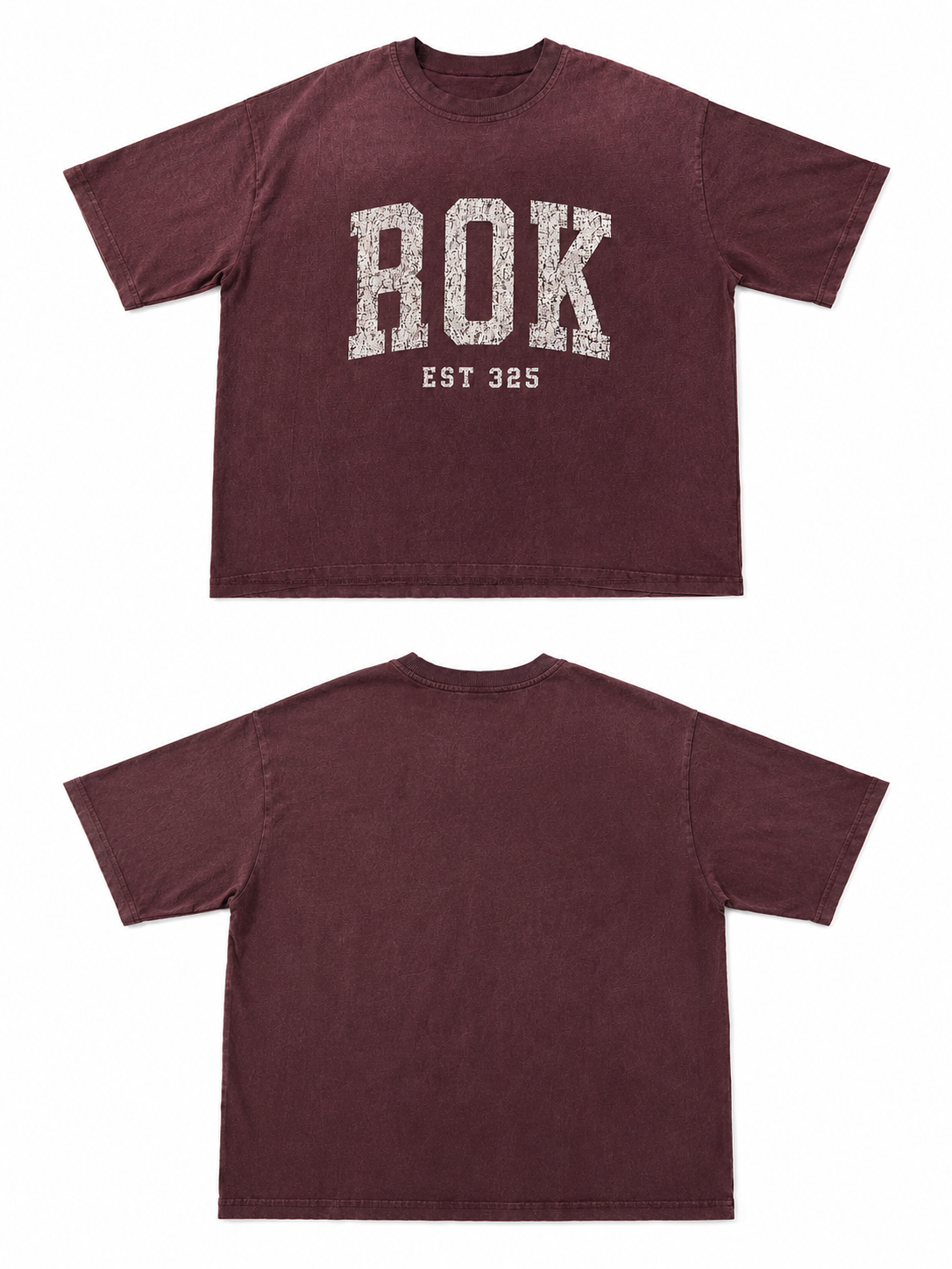 ROK Red Acid Washed